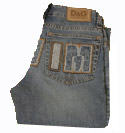 D&G Mens D&G Blue Denim Button Fly Jeans - 34 Leg