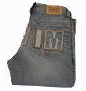 Mens D&G Blue Denim Button Fly Jeans - 34 Leg