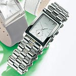 Mens Spectacular Silver Dial Bracelet Watch