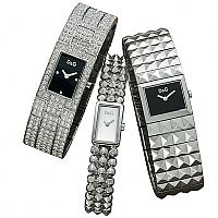 D & G Womens Rollout Black Dial Large Bracelet Watch
