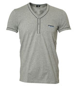 DandG Grey Button Fastening Underwear T-Shirt