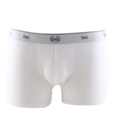 DandG White Daily Cotton Boxer Shorts
