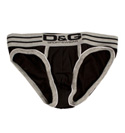 D and G DandG Black and Grey Briefs