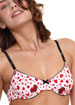 D&G Heart Print Microfibre underwired bra