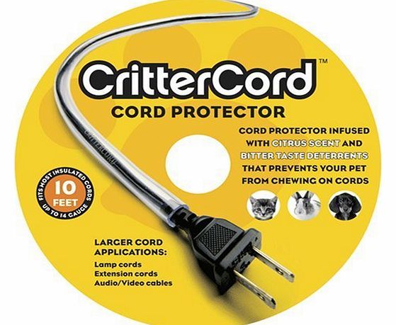 CritterCord citrus cord cable protector 10 feet for rabbits cats dogs pets up to 14 guage