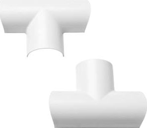 D-Line, 1228[^]37609 Clip-Over Equal Tee 30 x 15mm White Pack