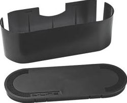 D-Line, 1228[^]31188 Small Cable Tidy Unit Black 31188