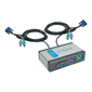 D-Link 2-Port KVM Switch with built-in Cables