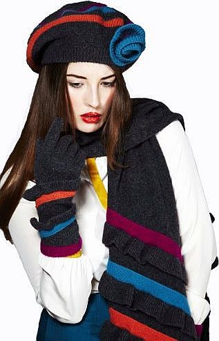 Da Londra Collection of Designer Knitted Hat, Scarf 