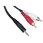 Dabs Value Stereo Jack to 2 x RCA