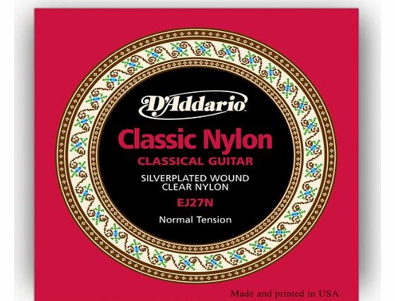 DAddario EJ27N Student Classics Normal (.028-.043) Classical Guitar Strings