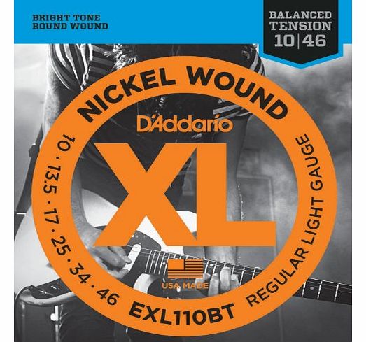 EXL110BT Balanced Tension Regular 10-46 Light Nickel Wound Electric Guitar Strings
