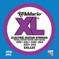 daddario EXL120 Light Strings 009-042