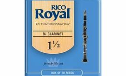 Daddario Rico Royal Bb Clarinet Reeds 1.5 10 Box