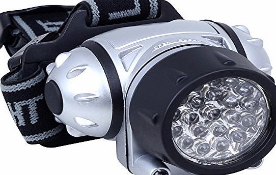 Daffodil LEC005 - LED Headlamp with Adjustable Brightness - High performance LED Head Lamp with Flexible Bands and Angles - 4 Light Modes with Flash Light - Perfect for Cycling, Climbing, Mountain Bik