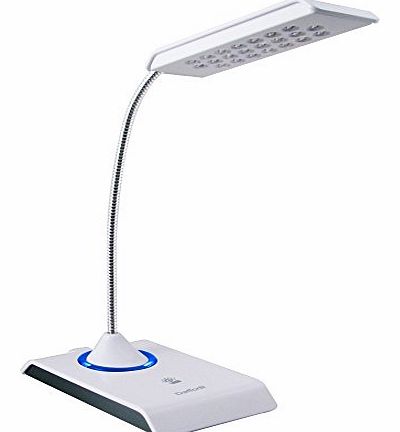 LEC200 - USB Keyboard Light - Desk Lamp with 22 LED Bulbs - Dimmable Reading Table Light (White)