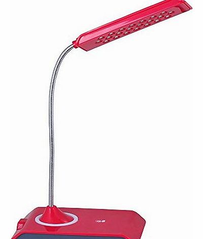 LEC200 - USB Keyboard Light - Laptop / Desk Lamp with 22 LED Bulbs - 150lm Dimmable Reading Table Light (Red)