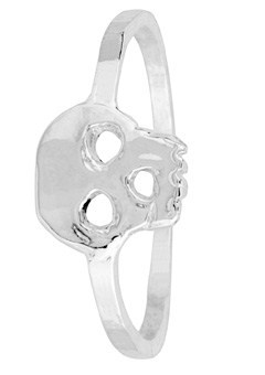 Daisy Knights Silver Skull Ring by Daisy Knights - Size O