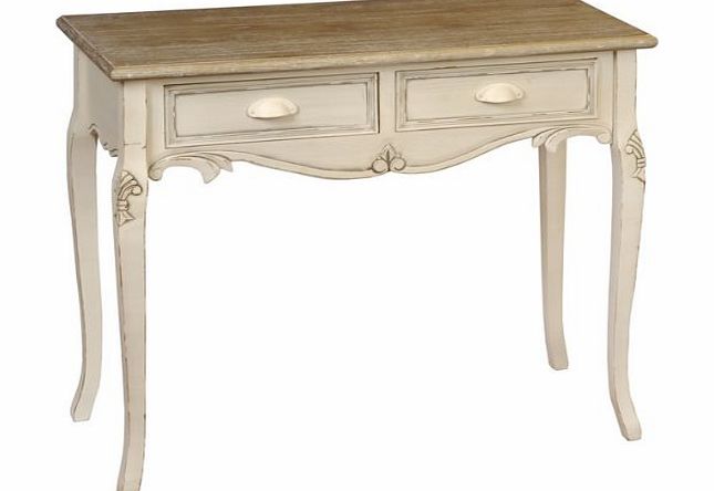 Daisy West Bedroom Furniture French Country Cream Dressing / Console Table