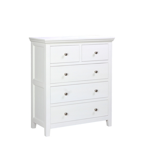 White Painted 2+3 Chest of Drawers 580.015
