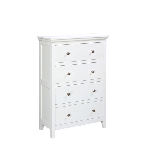 White Painted 4 Drawer Chest 580.014