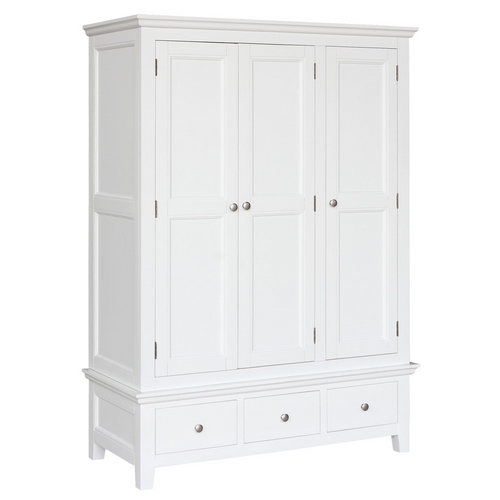 Daisy White Painted Triple Wardrobe 580.019