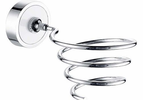 Wall Mounted Hairdryer Holder in Polished Chrome