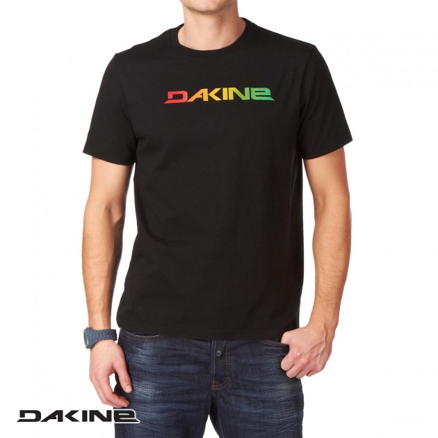 Mens Dakine Rail T-Shirt - Black