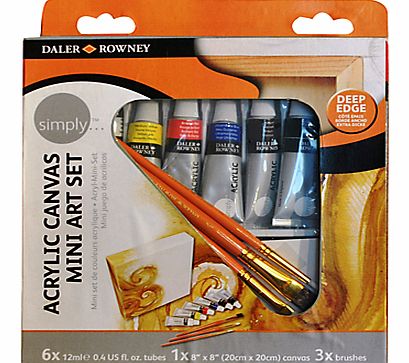 Daler Rowney Acrylic Canvas Mini Art Set