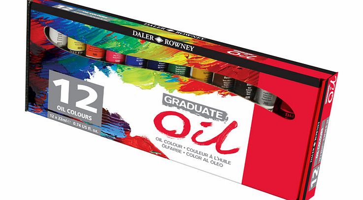 Daler-Rowney Daler Rowney Graduate Oil Colours Set 12 X 22ml