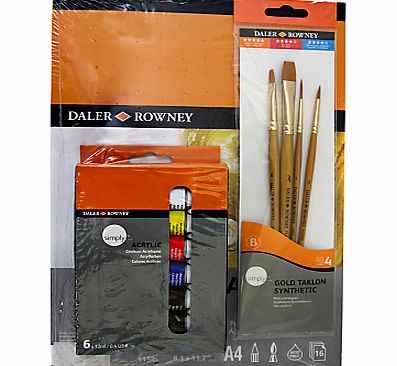 Daler Rowney Daler-Rowney Simply Acrylic A4 Set