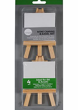Daler-Rowney Simply Mini Canvas and Easel Set