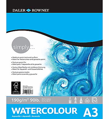 Daler Rowney Simply A3 Watercolour Paper