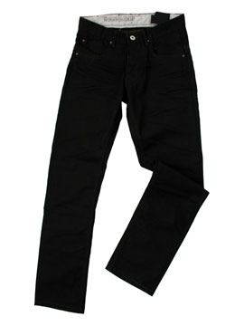 Damaged Dark Denim Slick Denim Jeans