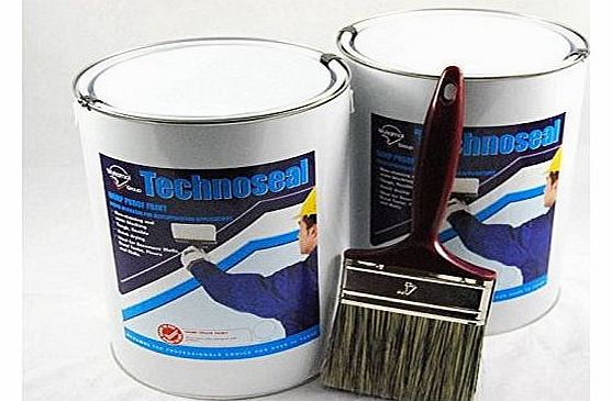 Technoseal Professional Damp Proof Waterproofing Paint 2 X 5L White For Walls & Floors