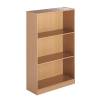 OPEN FRONT BOOKCASE 2 SHELVES BEECH W756 x D306