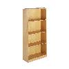 OPEN FRONT BOOKCASE 3 SHELVES OAK W756 x D306 X