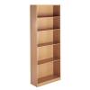 OPEN FRONT BOOKCASE 4 SHELVES BEECH W756 x D306