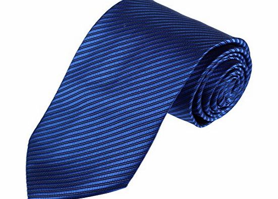 DAN SMITH DAA3A01P Medium Blue Stripes Woven Microfiber Shopstyle Tie Designer Presents Idea By Dan Smith