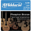Dand#39;Addario EJ38 12-String Phosphor Bronze Light (10-47)