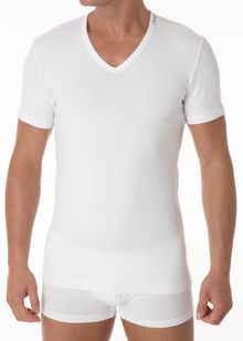 Cotton Stretch logo waistband v-neck t-shirt