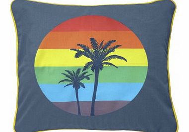 Palm Tree Cushion Multicoloured `One size