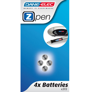 dane-elec Batteries for Zpen V393 (4 Pack) - Ref. AC-DP1BATT/4-C