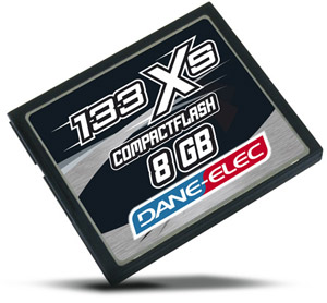 Dane-Elec CompactFlash (CF) Memory Card - 8GB - High Speed 133x