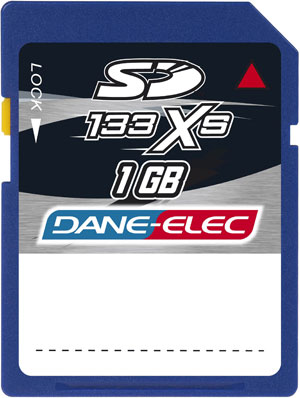 Dane-Elec Secure Digital (SD) Memory Card - 1GB - High Speed 133x