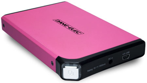 dane-elec So Mobile OTB (One Touch Backup) - Pink - Portable External Hard Disk Drive - 320GB