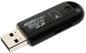 Dane-Elec USB Micro Secure Digital High Capacity (SDHC) Reader/Writer (Single Slot) - Ref. SDDR-133