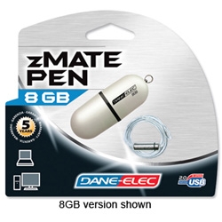 Dane-Elec zMate Pen USB Drive with Neck Strap 16GB