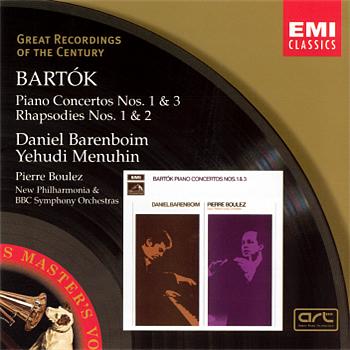 Daniel Barenboim/Yehudi Menuhin/Pierre Boulez Bartok:Piano Concertos and Rhapsodies.