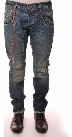 DANIELE ALESSANDRINI Saddle Stitch Jeans